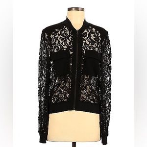 BCBGMAXAZRIA Cutout zip jacket